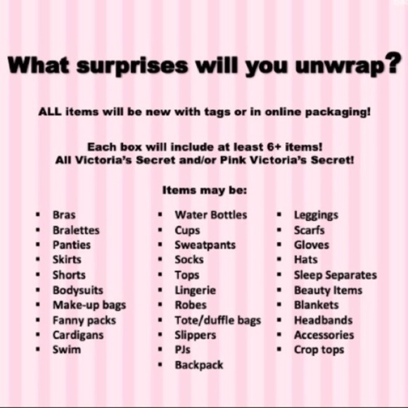New Victoria’s Secret & VS Pink Mystery Box 📦 - Picture 3 of 7